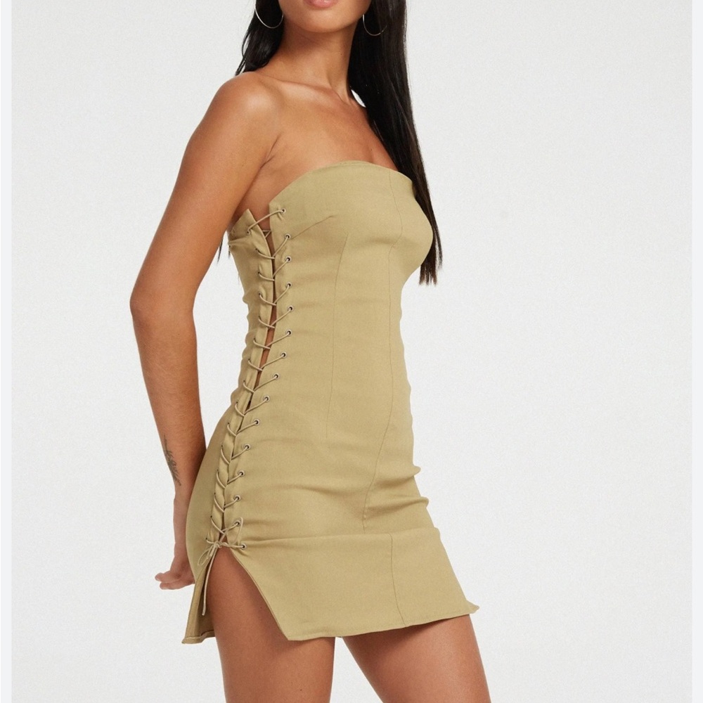 Motel Rocks Tan Mini Dress